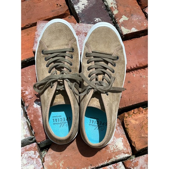Mens SeaVees mid cut Suede and leather lace up sneaker, Size 10 - Picture 5 of 12
